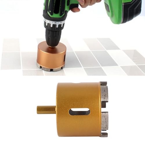 Cosiki Fliesenlochsäge, Diamantlochsäge Premium -Glasbohrer Bit Marmorloch Säge Bohrer Bitfliesen Bohrer für Porzellan Keramikfliesen Marmor Granit 65-75 Mm (65 mm) von Cosiki