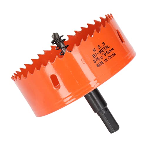 Cosiki Metall-Loch-Säge, Metallsägen Cutter Bimetal Lochsäge, HSS-Lochsäge für Holz, PVC, Metall) Metalllochschneider Wirkungsbeständiger Zähne (3-25/32 "(95 mm)) von Cosiki