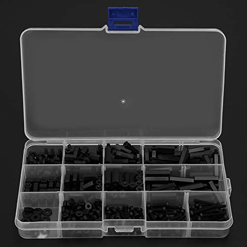 Cosiki Motherboard -Standoffs, Motherboardschrauben Schwarzer Nylon Zwei -Wege Sechsspalten Abstandshalter Schraube 320pcs Box M3 Nussschraube Set Set Cosiki Motherboard -Standoffs, Motherboardschrauben Schwarzer Nylon Zwei -Wege Sechsspalten Abstandshalter Schraube 320pcs Box M3 Nussschraube Set Set von Cosiki