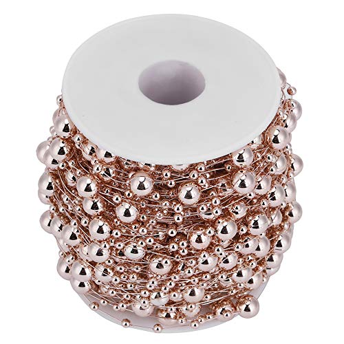 Perlenband, Perlenkette Weihnachtsbaum, 30m Glänzende Perle Perlenkette Imitation Roségold Schnur Girlande Perlengirlande Weihnachtsbaum Kette für Hochzeits- und Partydeko Geburtstag Taufe Weihnachten Perlenband, Perlenkette Weihnachtsbaum, 30m Glänzende Perle Perlenkette Imitation Roségold Schnur Girlande Perlengirlande Weihnachtsbaum Kette für Hochzeits- und Partydeko Geburtstag Taufe Weihnachten von Cosiki
