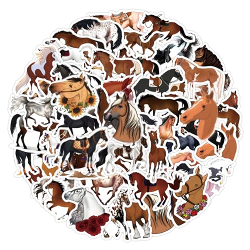 Cosmeria Pferde Sticker Set Für Mädchen, 60 Stück Wasserfeste Pferdesticker, Ideal Für Ostern Und Geburtstage, Kreative Dekorationen Für Kinder Ab 10 Jahren Cosmeria Pferde Sticker Set Für Mädchen, 60 Stück Wasserfeste Pferdesticker, Ideal Für Ostern Und Geburtstage, Kreative Dekorationen Für Kinder Ab 10 Jahren von Cosmeria