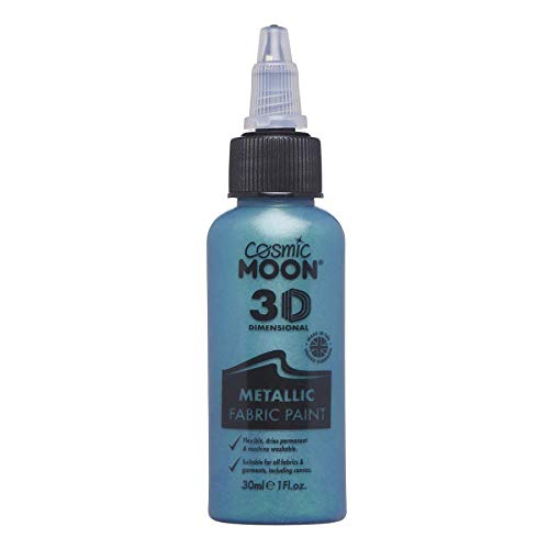 Cosmic Moon - Hochwertige Stofffarbe für einen schimmernden Metallic-Look - 30ml - Grün von Cosmic Moon