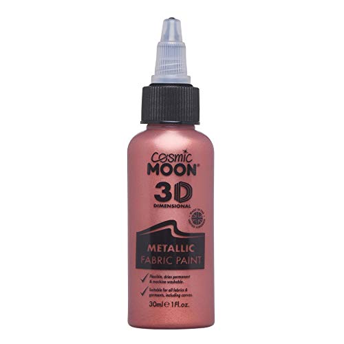 Cosmic Moon - Hochwertige Stofffarbe für einen schimmernden Metallic-Look - 30ml - Rot von Cosmic Moon