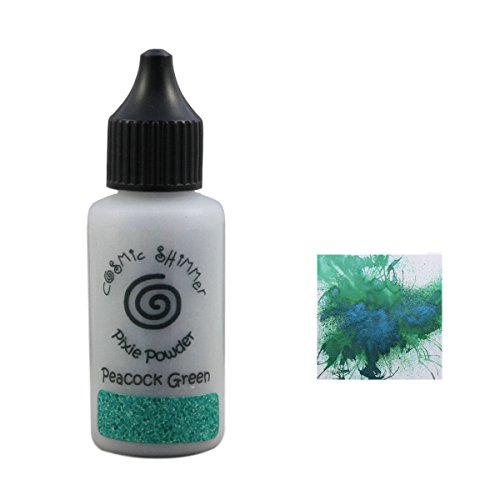 Cosmic Shimmer Pixie Puder, Mica und Dye Tinte Pigment, Peacock Green, 8.8 x 3 x 3 cm Cosmic Shimmer Pixie Puder, Mica und Dye Tinte Pigment, Peacock Green, 8.8 x 3 x 3 cm von Cosmic Shimmer