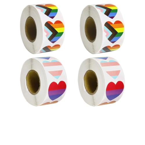 Herz Sticker - 4 Rolls Aufkleber Selbstklebend Heart Stickers für Siegel Basteln und Scrapbooking 25mm Geschenkdekoration Selbstklebende Etiketten Siegelband Herz Sticker - 4 Rolls Aufkleber Selbstklebend Heart Stickers für Siegel Basteln und Scrapbooking 25mm Geschenkdekoration Selbstklebende Etiketten Siegelband von Cosstream
