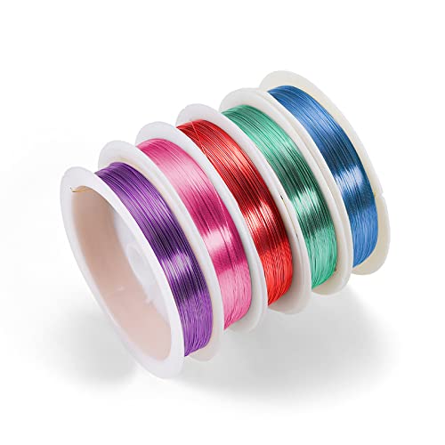 5 Rollen Schmuckdraht,0.5mm Handwerk Draht Schmuckdraht Basteldraht Bunt– Aluminiumdraht Stärke Aludraht–5 Farben Metalldraht Biegedraht zum Basteln, Floristik, Schmuck Herstellen für Basteln 5 Rollen Schmuckdraht,0.5mm Handwerk Draht Schmuckdraht Basteldraht Bunt– Aluminiumdraht Stärke Aludraht–5 Farben Metalldraht Biegedraht zum Basteln, Floristik, Schmuck Herstellen für Basteln von Cosswe