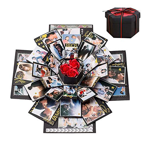 Explosionsbox Geschenkbox, Kreative Fotoalbum Scrapbooking Fotoalbum Geschenkbox Liebesgedächtnis DIY Handgemachte Überraschung Box für Hochzeit Geburtstag Valentinstag Jubiläumsfest Explosionsbox Geschenkbox, Kreative Fotoalbum Scrapbooking Fotoalbum Geschenkbox Liebesgedächtnis DIY Handgemachte Überraschung Box für Hochzeit Geburtstag Valentinstag Jubiläumsfest von Cosswe