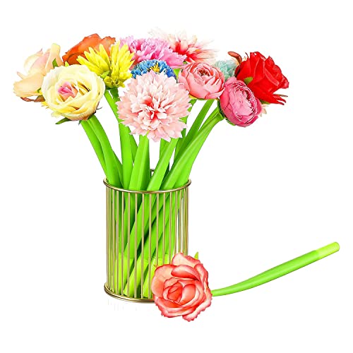 CosyCaya 24 StüCk Blumenstifte, GäNseblüMchen, Rose, Nelke, Kugelschreiber, Neuheit, KüNstliche Rose, Stift, 0,5 Mm, Schwarzer Tintenstift CosyCaya 24 StüCk Blumenstifte, GäNseblüMchen, Rose, Nelke, Kugelschreiber, Neuheit, KüNstliche Rose, Stift, 0,5 Mm, Schwarzer Tintenstift von CosyCaya