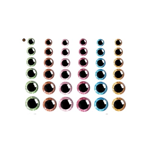 Cosyhav 120 x 3D-Glitzer-Sicherheitsaugen für Häkelspielzeug von Cosyhav