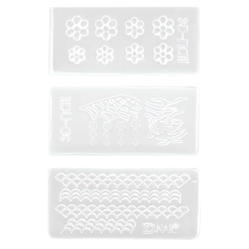Cotsdan 3 x Blumen-Nagelkunst-Dekorationen, Harz-Form, Blume, 3D-geprägte Schablonen, Silikonform, Anhänger, Schmuckherstellung, Werkzeug, DIY, Kristalldesign, Nagelkunst, schönes Spinnennetz, Tartan Cotsdan 3 x Blumen-Nagelkunst-Dekorationen, Harz-Form, Blume, 3D-geprägte Schablonen, Silikonform, Anhänger, Schmuckherstellung, Werkzeug, DIY, Kristalldesign, Nagelkunst, schönes Spinnennetz, Tartan von Cotsdan