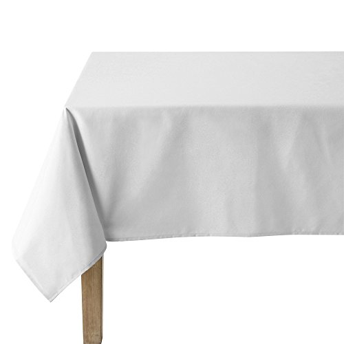 Coucke 3152192033438 Uni Tischdecke, rund, Baumwolle, Weiß, Baumwolle, weiß, 235 x 235 x 0,03 cm von Coucke