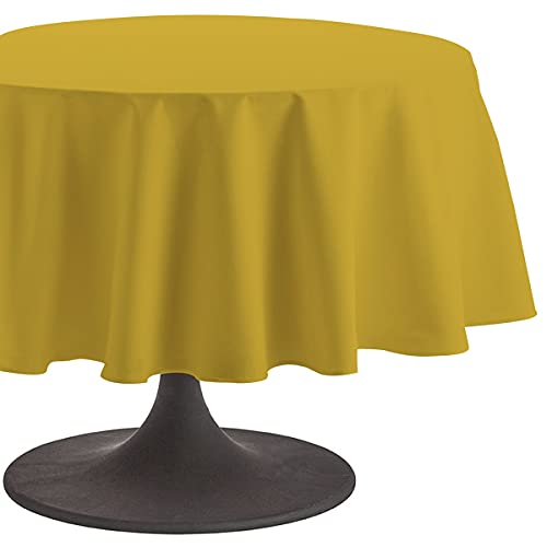 Coucke Tischdecke, rund, einfarbig, Baumwolle, Curry, 235 x 235 cm Coucke Tischdecke, rund, einfarbig, Baumwolle, Curry, 235 x 235 cm von Coucke