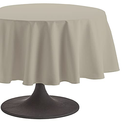 Coucke Tischdecke rund Uni Creme Baumwolle 180 cm Coucke Tischdecke rund Uni Creme Baumwolle 180 cm von Coucke