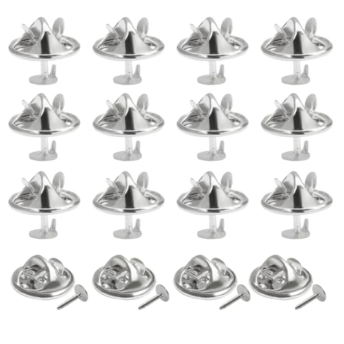Coufce 100 Paar Anstecknadeln, silberfarbene Schmetterlings-Krawattennadeln, perfekte Anstecknadeln für Bastelarbeiten, Schmuckherstellung Coufce 100 Paar Anstecknadeln, silberfarbene Schmetterlings-Krawattennadeln, perfekte Anstecknadeln für Bastelarbeiten, Schmuckherstellung von Coufce