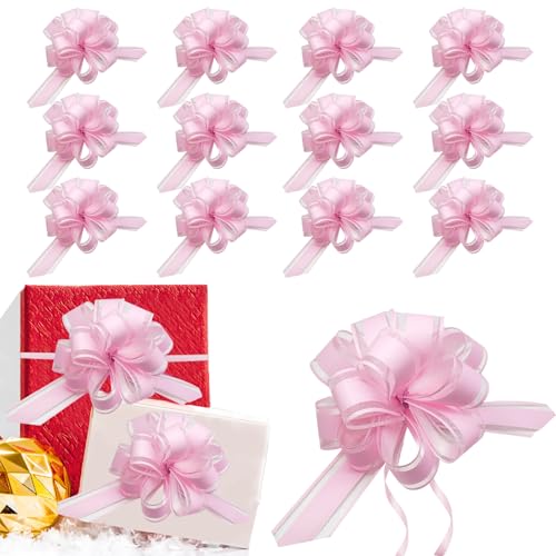 Schleifenband, 12,7 cm, Hellrosa, Geschenkpapier, Schleifen für Geschenke, Geschenkkörbe, Geburtstagsfeiern, Blumenkörbe, Blumensträuße, Festival-Dekorationen, 20 Stück von Coufce