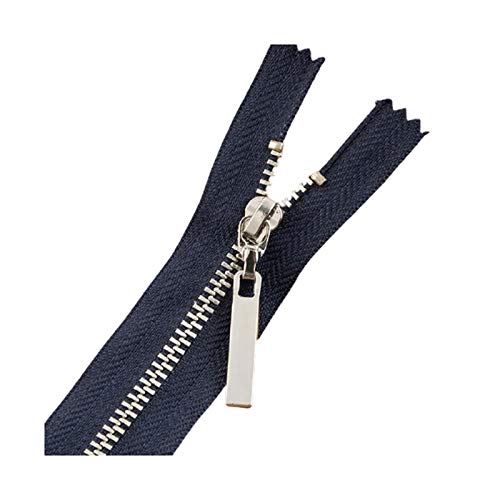 3# Metallreißverschluss 10cm-25cm Silber Teeth-Kleidung-Mantel-Jacken-Taschen-Reißverschluss-Tasche geschlossen Schwanz Zipper Nähzubehör Marine, 11cm 3# Metallreißverschluss 10cm-25cm Silber Teeth-Kleidung-Mantel-Jacken-Taschen-Reißverschluss-Tasche geschlossen Schwanz Zipper Nähzubehör Marine, 11cm von CourageL