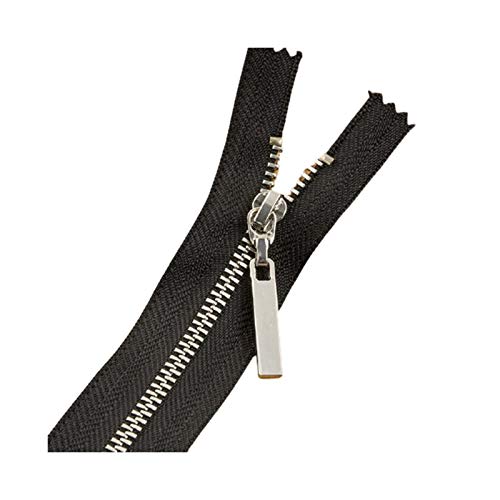 CourageL 3# Metallreißverschluss 10cm-25cm Silber Teeth-Kleidung-Mantel-Jacken-Taschen-Reißverschluss-Tasche geschlossen Schwanz Zipper Nähzubehör Schwarz, 25cm CourageL 3# Metallreißverschluss 10cm-25cm Silber Teeth-Kleidung-Mantel-Jacken-Taschen-Reißverschluss-Tasche geschlossen Schwanz Zipper Nähzubehör Schwarz, 25cm von CourageL