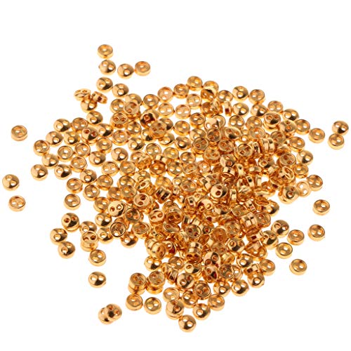 300 Stück/Set Mini Metall Winzige Knöpfe für Puppenkleidung DIY Accs Golden von Courtieyeardceastea