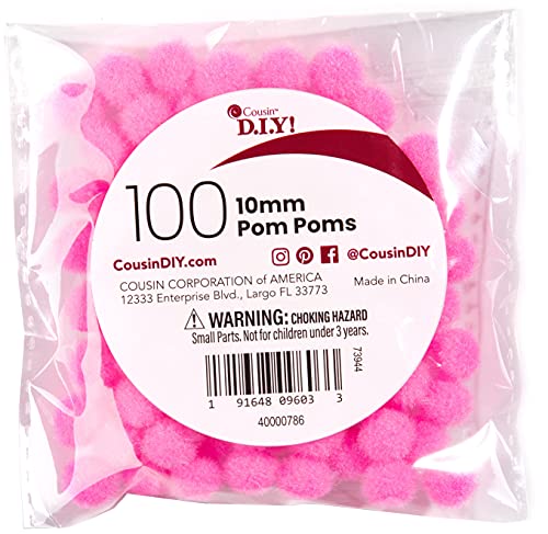 Cousin Pompons zum Selbermachen, 10 mm, Rosa, 100 Stück Cousin Pompons zum Selbermachen, 10 mm, Rosa, 100 Stück von Cousin