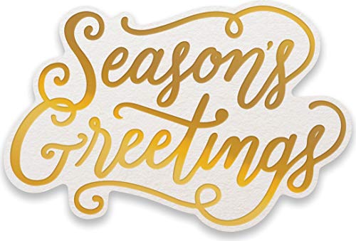 Couture Creations CO726930 Prägefolie, Motiv Seas Greet, Seasons Greetings 7 x 3 cm, Einheitsgröße von Couture Creations