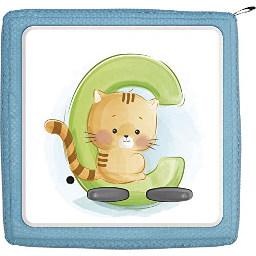 Coverlounge Folie passend für die Toniebox | Schutzfolie Sticker | individuell anpassbar | Baby Katze mit Buchstabe C von Coverlounge