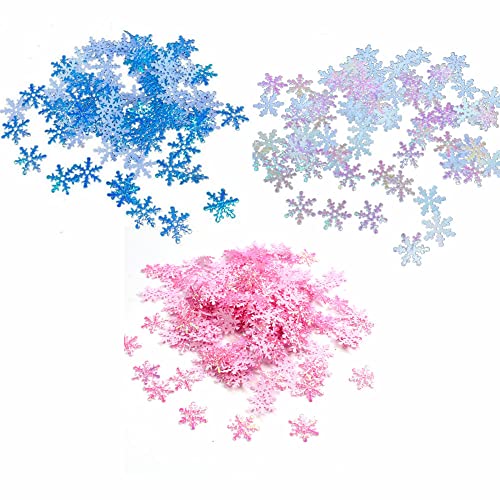 900 Stück Schneeflocken Konfetti, Weihnachten Schneeflocke Tisch Konfetti Weiß Blau Rosa Schneeflocke Konfetti Dekorationen für Weihnachten Hochzeit Geburtstag Winter Party Dekoration 900 Stück Schneeflocken Konfetti, Weihnachten Schneeflocke Tisch Konfetti Weiß Blau Rosa Schneeflocke Konfetti Dekorationen für Weihnachten Hochzeit Geburtstag Winter Party Dekoration von Coyanyu