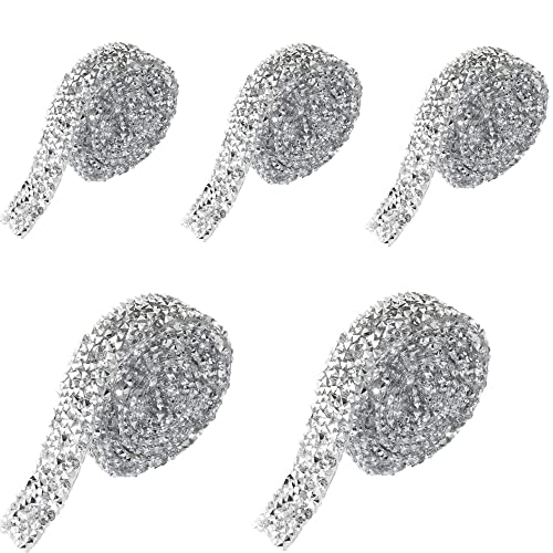Band mit Strasssteinen, 5 Rollen Selbstklebende Kristall Strass Diamant Band Strassband Funkelndes Harz Bling Band für Handwerk, DIY Party Hochzeit Dekoration 5 Yard 15 mm Band mit Strasssteinen, 5 Rollen Selbstklebende Kristall Strass Diamant Band Strassband Funkelndes Harz Bling Band für Handwerk, DIY Party Hochzeit Dekoration 5 Yard 15 mm von Coyanyu
