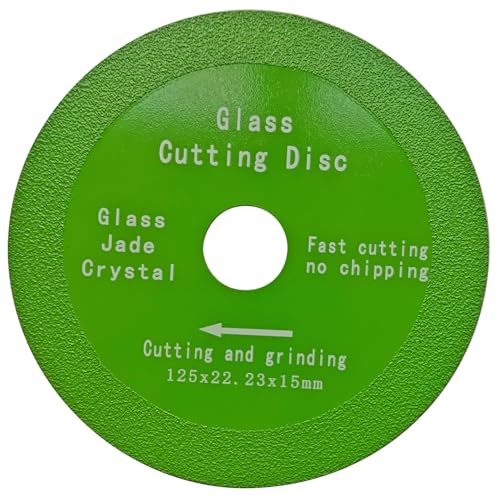 Glasschneidescheibe, Diamantscheibe Ø125 x 22,23 mm Glas Trennscheiben Glass Cutting Disc für Glas, Porzellan, Keramik, Kristall, Granit, Marmor, Weinflasche Glasschneidescheibe, Diamantscheibe Ø125 x 22,23 mm Glas Trennscheiben Glass Cutting Disc für Glas, Porzellan, Keramik, Kristall, Granit, Marmor, Weinflasche von Coyoax