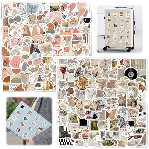 200 Stück Boho Aufkleber, Vintage Sticker Aesthetic Aufkleber, wasserfeste Vinyl-Aufkleber, Süßer Aufkleber für Laptop, Telefon, Wasserflasche, Skateboard, Koffer, Gitarre, Pad, Scrapbook Aufkleber 200 Stück Boho Aufkleber, Vintage Sticker Aesthetic Aufkleber, wasserfeste Vinyl-Aufkleber, Süßer Aufkleber für Laptop, Telefon, Wasserflasche, Skateboard, Koffer, Gitarre, Pad, Scrapbook Aufkleber von Cozevdnt