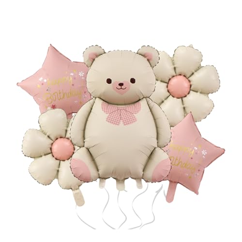 Cute Ballon Bär Folienballon Deko, Geburtstag Mädchen Bär Geburtstagsdeko, Bär Helium Ballons Für Waldtiere Geburtstag,Baby Shower Cute Ballon Bär Folienballon Deko, Geburtstag Mädchen Bär Geburtstagsdeko, Bär Helium Ballons Für Waldtiere Geburtstag,Baby Shower von Cozevdnt