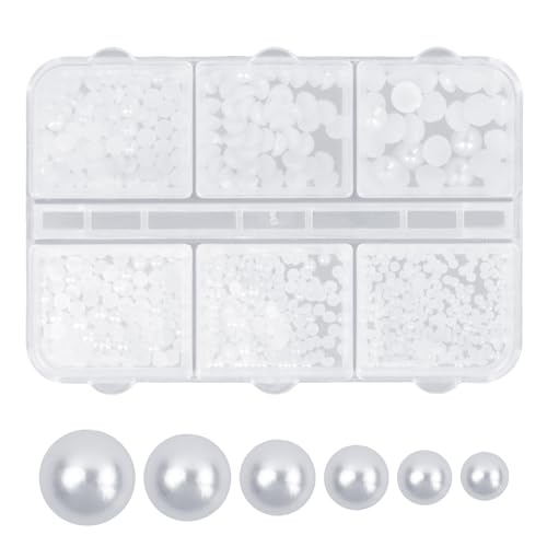 Cozlly 1,5/2/2,5/3/4/5mm Halbperlen, Flatback Pearls, Halbrunde Perlen Cabochon Perlen zum Basteln, Weiß Lose Kleine Perlen Deko für DIY zum Basteln, Schmuckherstellung, Nagelkunst Dekoration Cozlly 1,5/2/2,5/3/4/5mm Halbperlen, Flatback Pearls, Halbrunde Perlen Cabochon Perlen zum Basteln, Weiß Lose Kleine Perlen Deko für DIY zum Basteln, Schmuckherstellung, Nagelkunst Dekoration von Cozlly