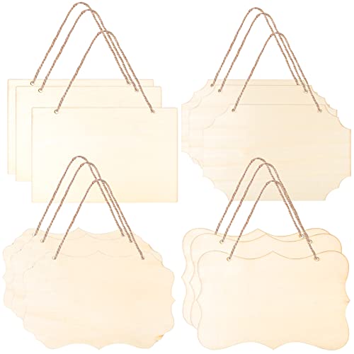 Cozlly 12 Stück Unfertiges Blanko Holzschild, Rechteckiges Hängendes Holzschild, Buchenholzschild mit 2 Löchern und Juteseil zum Aufhängen DIY, Brandmalerei, Malen, Schreiben und Dekorieren Cozlly 12 Stück Unfertiges Blanko Holzschild, Rechteckiges Hängendes Holzschild, Buchenholzschild mit 2 Löchern und Juteseil zum Aufhängen DIY, Brandmalerei, Malen, Schreiben und Dekorieren von Cozlly