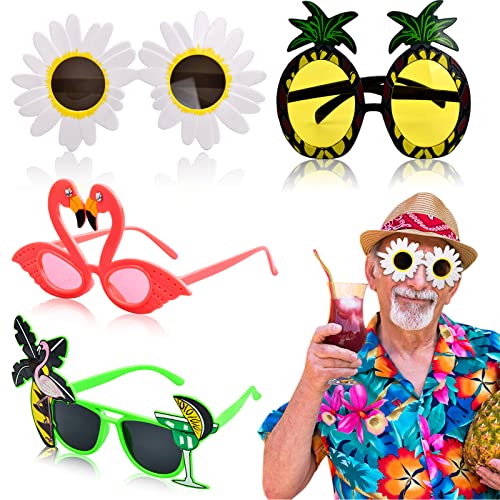 Cozlly 4 Stück Partybrille, Lustige Sonnenbrille, Neuheit Partybrille, Tropische Party Sonnenbrille, Hawaiianisches Partybrillen Set für Strand Thema Dekoration, Party Zubehör, Foto Requisiten Cozlly 4 Stück Partybrille, Lustige Sonnenbrille, Neuheit Partybrille, Tropische Party Sonnenbrille, Hawaiianisches Partybrillen Set für Strand Thema Dekoration, Party Zubehör, Foto Requisiten von Cozlly