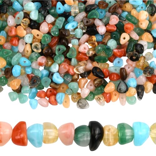 Cozlly 510pcs Perlen zum Auffädeln, Bastelperlen, Acrylperlen, Unregelmäßige Lose Perlen mit Loch, Edelstein Perlen Bunt, Fädelperlen, für Schmuck Auffädeln Armbänder Elastisch Schnur DIY Basteln Cozlly 510pcs Perlen zum Auffädeln, Bastelperlen, Acrylperlen, Unregelmäßige Lose Perlen mit Loch, Edelstein Perlen Bunt, Fädelperlen, für Schmuck Auffädeln Armbänder Elastisch Schnur DIY Basteln von Cozlly