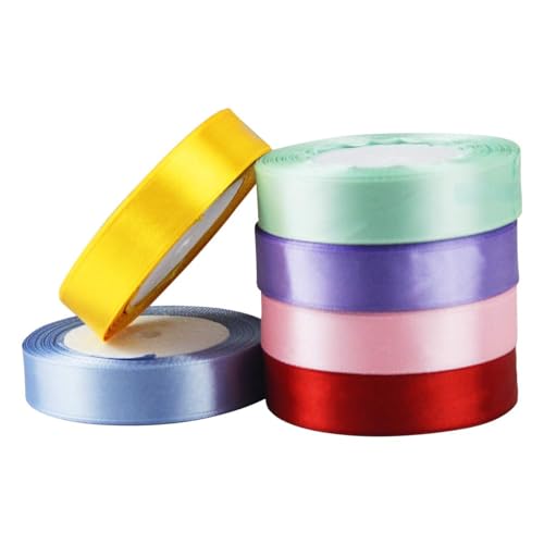 Cozlly 6 Farben Satinband 25mm, Bänder zum Basteln, 22 Meters Breit Schleifenband Dekoration Geschenkband Dekoband für Stoffband für Hochzeit, Taufe, Geburtstag Deko, Geschenkverpackung, Weihnachten Cozlly 6 Farben Satinband 25mm, Bänder zum Basteln, 22 Meters Breit Schleifenband Dekoration Geschenkband Dekoband für Stoffband für Hochzeit, Taufe, Geburtstag Deko, Geschenkverpackung, Weihnachten von Cozlly