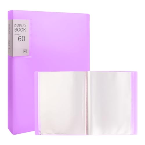 Cozlly Sichtbuch A4 mit Klarsichthüllen 60 Taschen, Hefter und Ordner Sichtmappe,Solid Präsentationsordner aus PP, Taschen Display Buch Dokument Transparente Ordner mit Kunststoffhüllen Cozlly Sichtbuch A4 mit Klarsichthüllen 60 Taschen, Hefter und Ordner Sichtmappe,Solid Präsentationsordner aus PP, Taschen Display Buch Dokument Transparente Ordner mit Kunststoffhüllen von Cozlly