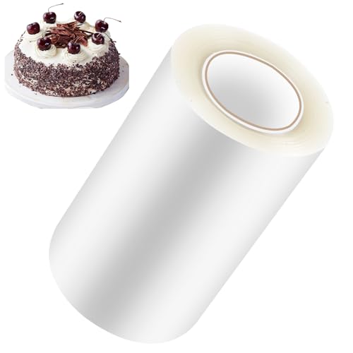 Cozlly Tortenrandfolie 8cm x 10m, Transparent Acetat Rolle Verdicken, Acetat Folie, Torten Folienrand, Acetat Kuchenstreifen, Plastikfolie Tortenfolienfür Tortendeko Schokolade Mousse Kuchen Cozlly Tortenrandfolie 8cm x 10m, Transparent Acetat Rolle Verdicken, Acetat Folie, Torten Folienrand, Acetat Kuchenstreifen, Plastikfolie Tortenfolienfür Tortendeko Schokolade Mousse Kuchen von Cozlly