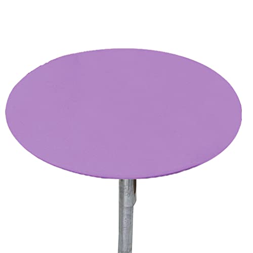 Cozomiz Elastische Tischdecke Gartentischdecke Rundtischdecke Waschbar rutschfeste Abwischbar Schmutzabweisend Tischdecke 60cm Runde Enge Passform Violett von Cozomiz