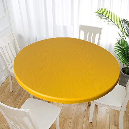 Cozomiz Elastische Tischdecke Gartentischdecke Rundtischdecke wasserdichte rutschfeste Abwischbar Schmutzabweisend Tischdecke Gelb 100cm Runde Enge Passform Cozomiz Elastische Tischdecke Gartentischdecke Rundtischdecke wasserdichte rutschfeste Abwischbar Schmutzabweisend Tischdecke Gelb 100cm Runde Enge Passform von Cozomiz