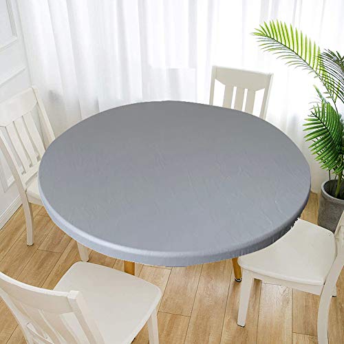 Cozomiz Elastische Tischdecke Gartentischdecke Rundtischdecke wasserdichte rutschfeste Abwischbar Schmutzabweisend Tischdecke Grau 60m Runde Enge Passform Cozomiz Elastische Tischdecke Gartentischdecke Rundtischdecke wasserdichte rutschfeste Abwischbar Schmutzabweisend Tischdecke Grau 60m Runde Enge Passform von Cozomiz