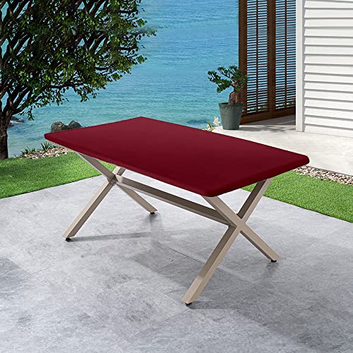 Cozomiz Elastische Tischdecke Gartentischdecke Rundtischdecke wasserdichte rutschfeste Abwischbar Schmutzabweisend Tischdecke Weinrot 120x60cm Rechteckig Enge Passform Cozomiz Elastische Tischdecke Gartentischdecke Rundtischdecke wasserdichte rutschfeste Abwischbar Schmutzabweisend Tischdecke Weinrot 120x60cm Rechteckig Enge Passform von Cozomiz