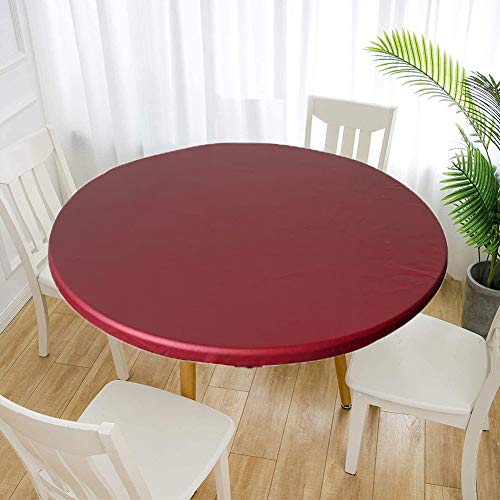 Cozomiz Elastische Tischdecke Gartentischdecke Rundtischdecke wasserdichte rutschfeste Abwischbar Schmutzabweisend Tischdecke Weinrot 80cm Runde Enge Passform Cozomiz Elastische Tischdecke Gartentischdecke Rundtischdecke wasserdichte rutschfeste Abwischbar Schmutzabweisend Tischdecke Weinrot 80cm Runde Enge Passform von Cozomiz