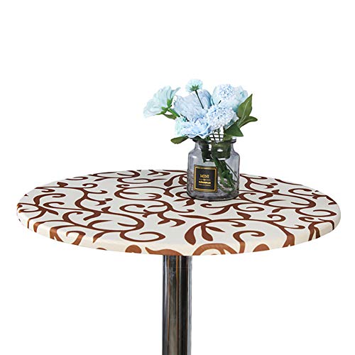 Cozomiz Geometrisch Elastische Tischdecke Gartentischdecke Rundtischdecke wasserdichte rutschfeste Abwischbar Schmutzabweisend Tischdecke Beige 90cm Runde Enge Passform Cozomiz Geometrisch Elastische Tischdecke Gartentischdecke Rundtischdecke wasserdichte rutschfeste Abwischbar Schmutzabweisend Tischdecke Beige 90cm Runde Enge Passform von Cozomiz