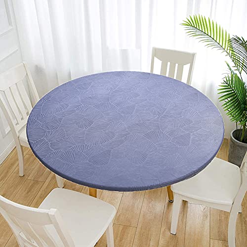 Cozomiz Jacquard Elastische Tischdecke Gartentischdecke Rundtischdecke wasserdichte rutschfeste Abwischbar Schmutzabweisend Tischdecke 110cm Runde Enge Passform Blau Cozomiz Jacquard Elastische Tischdecke Gartentischdecke Rundtischdecke wasserdichte rutschfeste Abwischbar Schmutzabweisend Tischdecke 110cm Runde Enge Passform Blau von Cozomiz