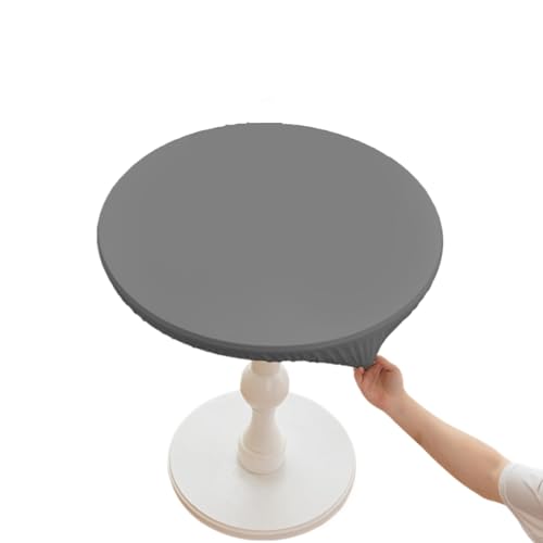 Cozomiz PU-Leder Elastische Tischdecke Gartentischdecke Runden Tischdecke wasserdichte rutschfeste Abwischbar Schmutzabweisend Tischdecke 60cm Dunkelgrau Cozomiz PU-Leder Elastische Tischdecke Gartentischdecke Runden Tischdecke wasserdichte rutschfeste Abwischbar Schmutzabweisend Tischdecke 60cm Dunkelgrau von Cozomiz