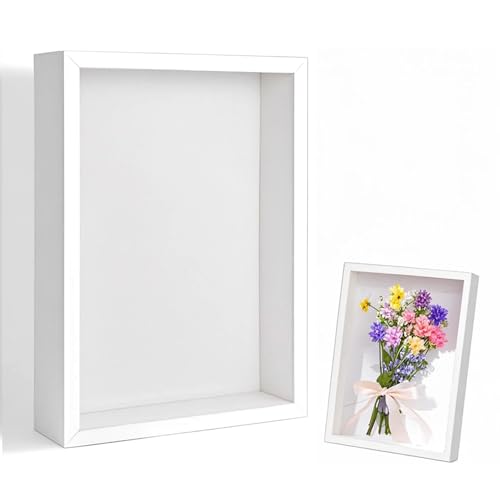 3D Bilderrahmen zum Befüllen 20,3 x 25,4 cm Bilderrahmen Tief 3D Objektrahmen Hölzern bis 3cm, Tiefer Bilderrahmen zum Befüllen für Objekte, Blumen, Hochzeitsgeschenk oder Erinnerungsstücke (Weiß) 3D Bilderrahmen zum Befüllen 20,3 x 25,4 cm Bilderrahmen Tief 3D Objektrahmen Hölzern bis 3cm, Tiefer Bilderrahmen zum Befüllen für Objekte, Blumen, Hochzeitsgeschenk oder Erinnerungsstücke (Weiß) von Coztie