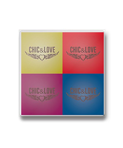 Chic & Love 11427 – Pack de 4 Gummibänder translucidas, 40 x 40 mm von Cozy Chic