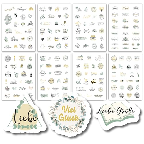 Sticker Hochzeit Gästebuch - Gold - Liebevoll designte Sticker - 187 Motive - Aufkleber Hochzeit für das Gästebuch - Sticker Gästebuch Hochzeit Sticker Hochzeit Gästebuch - Gold - Liebevoll designte Sticker - 187 Motive - Aufkleber Hochzeit für das Gästebuch - Sticker Gästebuch Hochzeit von Cozy Interior