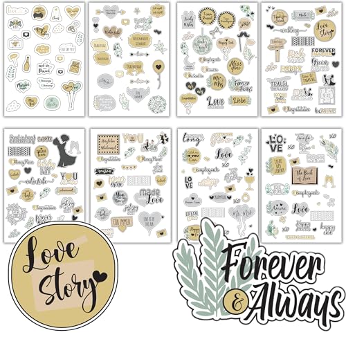 Sticker Hochzeit Gästebuch - Gold - Liebevoll designte Sticker - 203 Motive - Aufkleber Hochzeit für das Gästebuch - Sticker Gästebuch Hochzeit Sticker Hochzeit Gästebuch - Gold - Liebevoll designte Sticker - 203 Motive - Aufkleber Hochzeit für das Gästebuch - Sticker Gästebuch Hochzeit von Cozy Interior