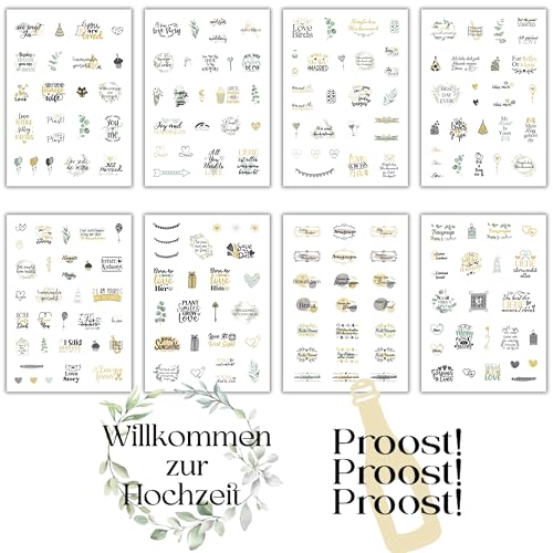 Sticker Hochzeit Gästebuch - Gold - Liebevoll designte Sticker - 203 Motive - Aufkleber Hochzeit für das Gästebuch - Sticker Gästebuch Hochzeit Sticker Hochzeit Gästebuch - Gold - Liebevoll designte Sticker - 203 Motive - Aufkleber Hochzeit für das Gästebuch - Sticker Gästebuch Hochzeit von Cozy Interior